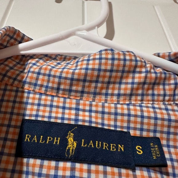 Ralph Lauren Red and Blue Casual Button Down Shirt - Picture 3 of 3